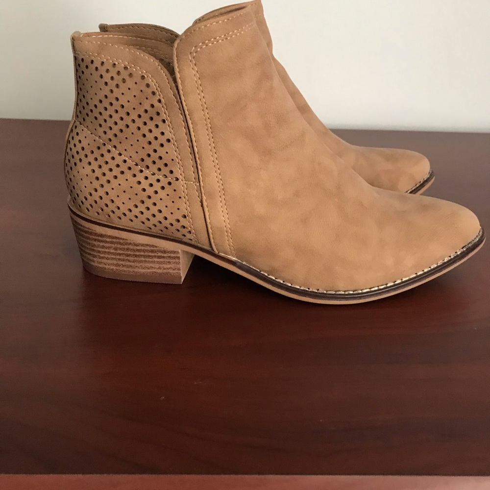 Tan ankle boots